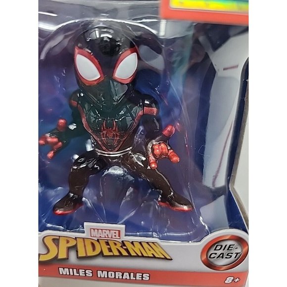 Jada Die Cast Figure Metalfigs‎ Spider-Man Miles Morales Marvel New - Picture 8 of 9